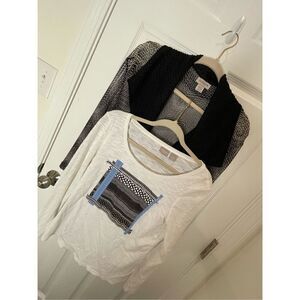 Chicos women’s bundle lot cardigan and long sleeved shirt size 0 or small